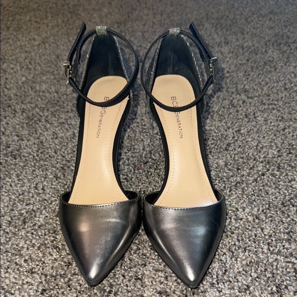 BCBGeneration Ankle Strap Heels